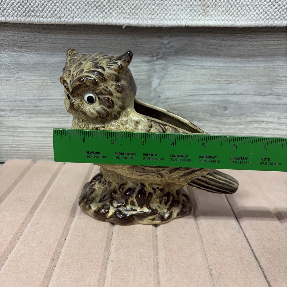 Vintage Caffco Owl Planter Retro Japan (C8) - Picture 8 of 10
